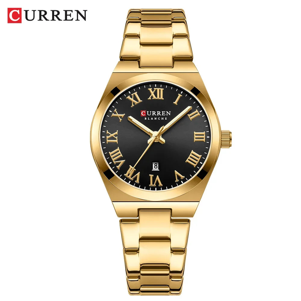 Women Small Face Watch,Stainless Steel Watch Women,Womens Watch with Calendar,Lady Analog Quartz Watch,Ladies Waterproof Watch
