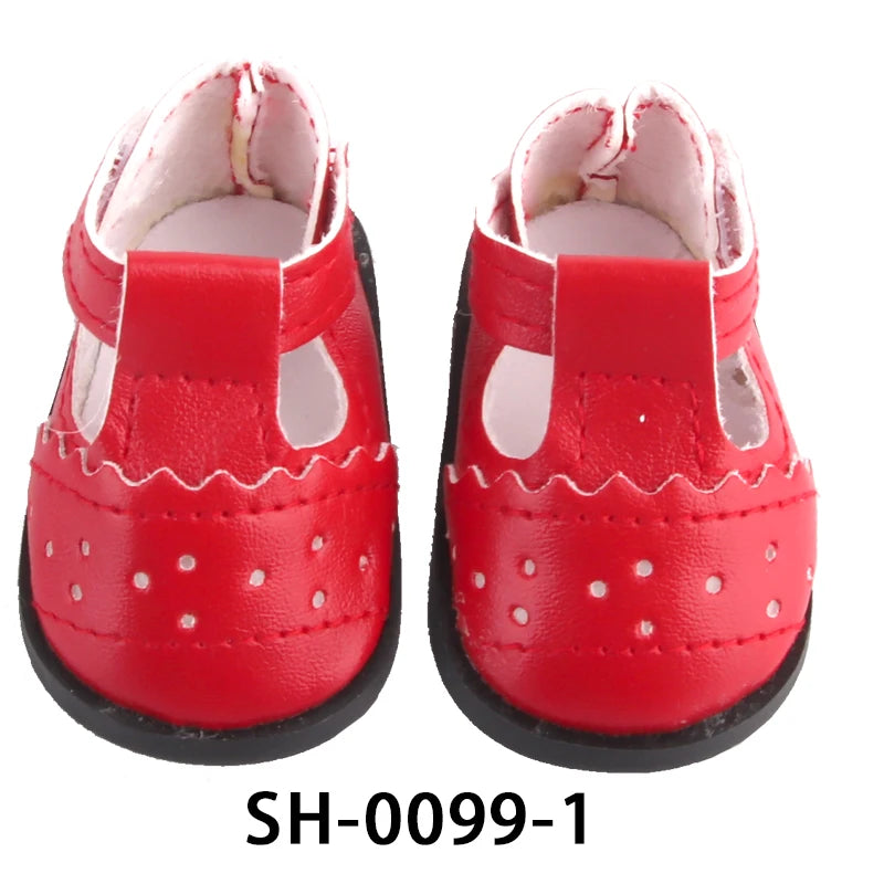 5.5cm Lovely Bow Doll Shoes For 14 Inch American& EXO Doll 1/6 New Mini Shoes Boots Accessories For 32-33 Russia DIY Doll,Nancy