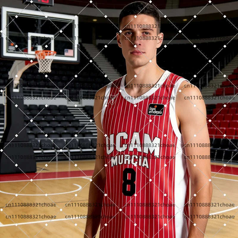 2026 New Spanish Basketball Jersey UCAM Murcia Basketball Game Fan Special Jersey Kit Basketball Quick Dry Sports Vest Beachwear