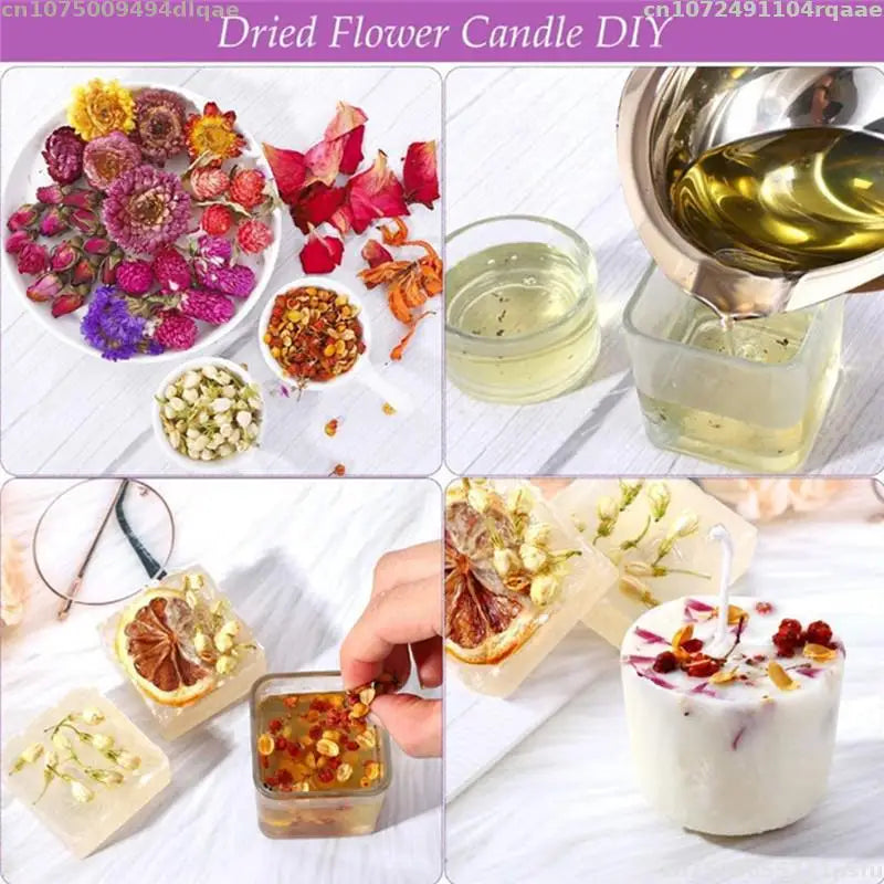 100% Natural Pink Rose Dried Flower Buds For Soap Wedding Candle Decorative Mix Flower Material Making Homemade Aromatherapy