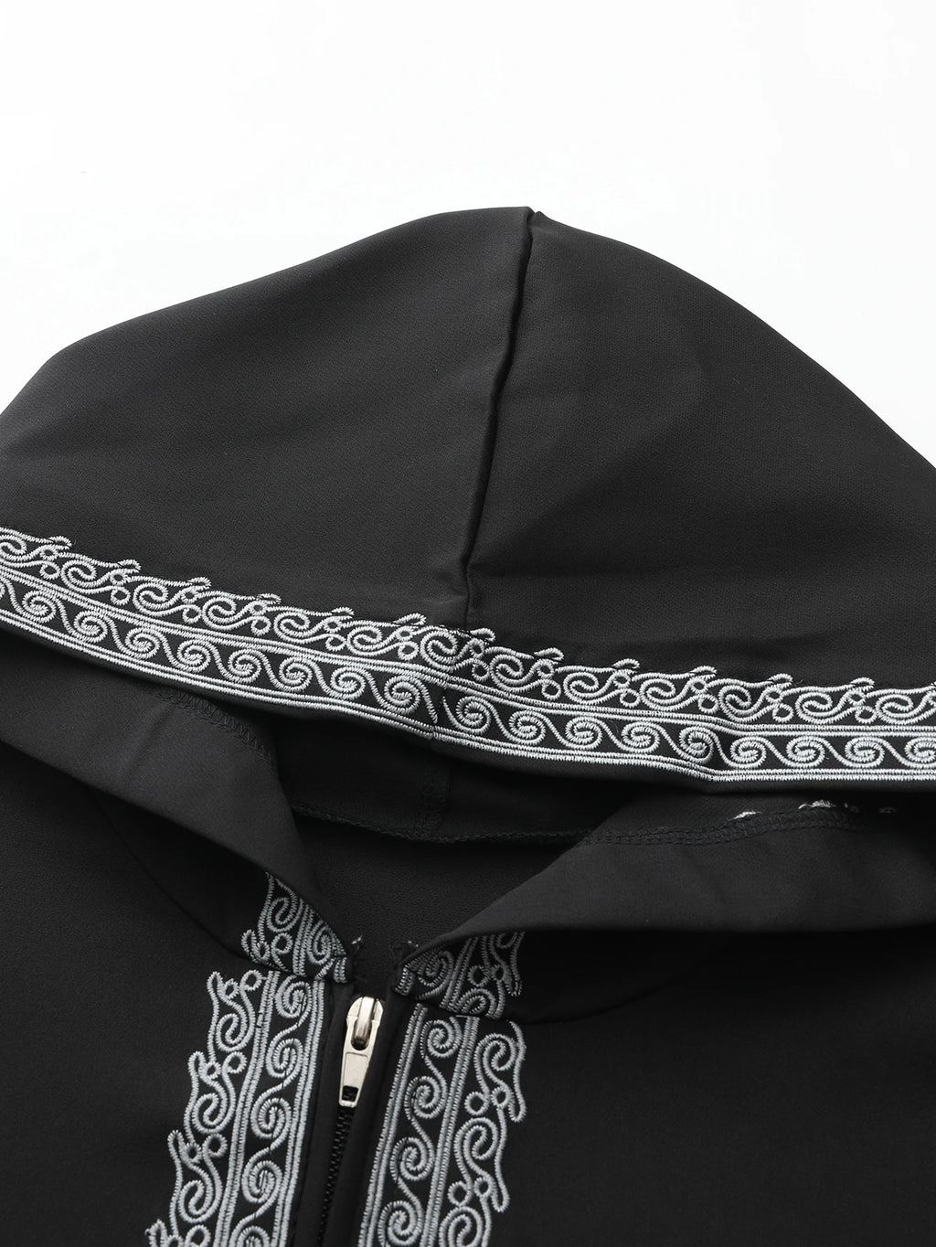 New Moroccan thobe long-sleeved embroidered hood design Muslim man abaya Islamic loose man