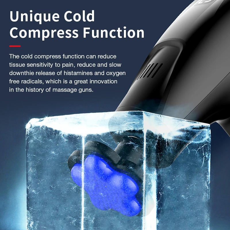 Portable Massage Gun Percussion Pistol Massager Professional Deep Muscle Massager For Body Neck Back Relaxation Fitness Slimming