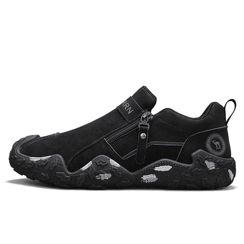 Man Sneakers Designer Short Boots Fashion Leather Men Casual Shoes Comfortable Outdoor Lightweight Flats Anti Slip Walking Shoes