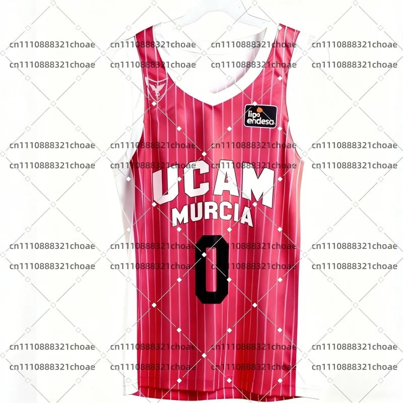 2026 New Spanish Basketball Jersey UCAM Murcia Basketball Game Fan Special Jersey Kit Basketball Quick Dry Sports Vest Beachwear