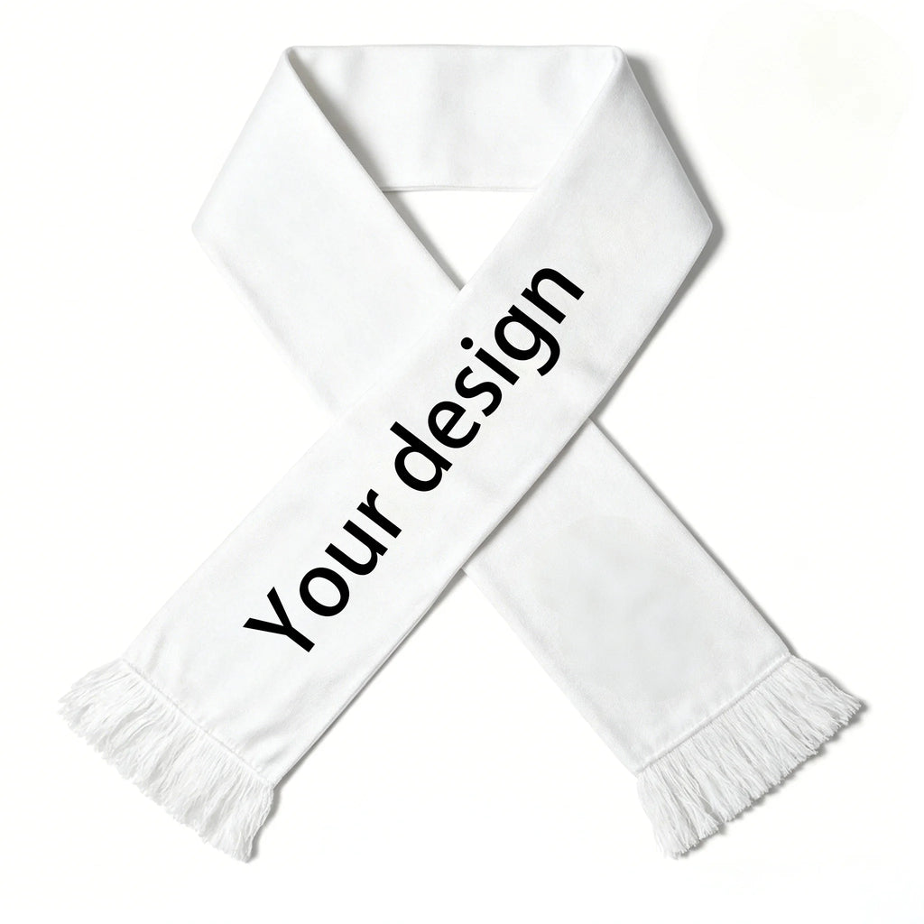 Custom Soccer Club Scarf Personalized Football Team Scarf with Your Logo Name Double-Sided Knit Jacquard Printed Sports FanScarf