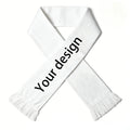 Custom Soccer Club Scarf Personalized Football Team Scarf with Your Logo Name Double-Sided Knit Jacquard Printed Sports FanScarf