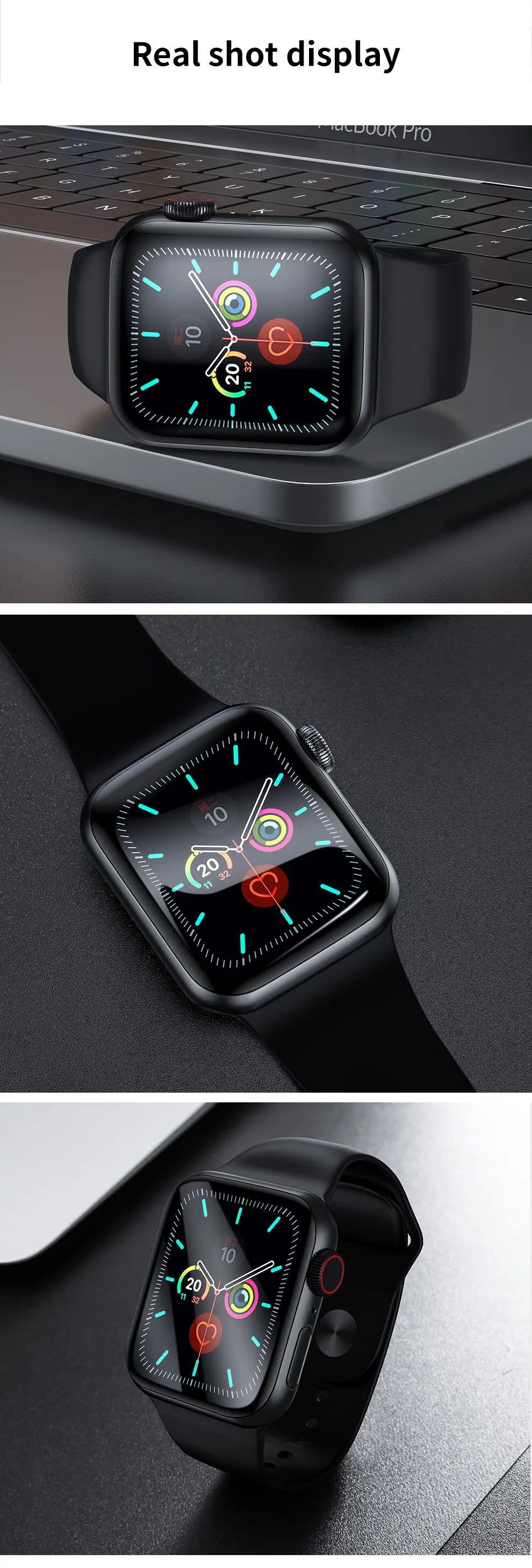 SmartDevil Full Glue Soft Film for iWatch 8 7 41mm 45mm SE 6 5 4 44mm 40mm iWatch Screen Protector HD Easy to Install