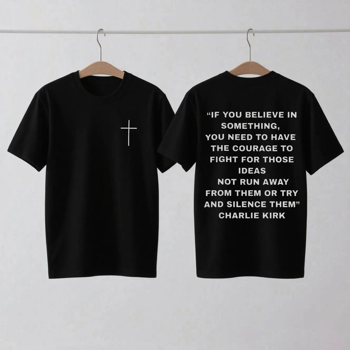 Charlie Kirk Support T-Shirt Pro Charlie Kirk Turning Point USA Christian Wear Charlie Kirk 1993-2025 Shirt Woman Man Cotton Tee
