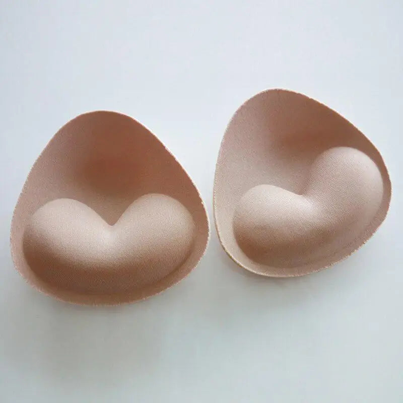 1Pair Woman Swimsuit Pads Sponge Foam Push up Enhancer Chest Cup Breast Swimwear Inserts Triangle Bra Pad