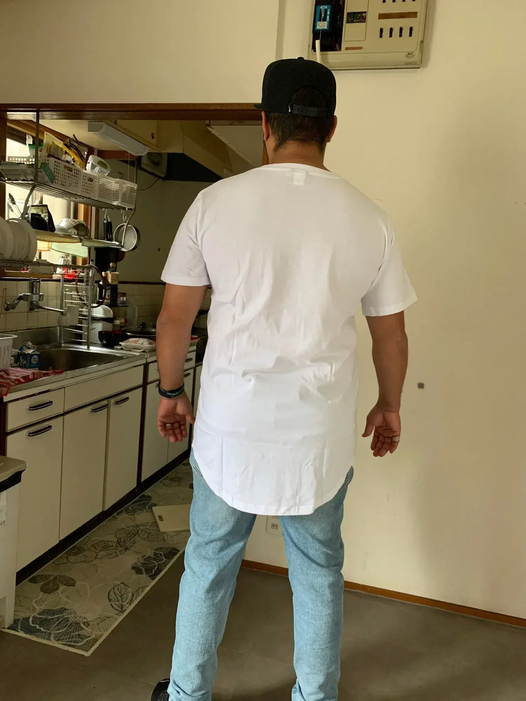 2026 MRMT High Street Arc Hem Mens T Shirt High Quality Cotton Men T-Shirt Lengthened Over Size Man Tops Tees For Male Tshirt
