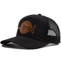 Summer Hot Sale Unisex Seven-Panel Style Trucker Hat Adjustable Baseball Cap Shark Pattern Patch Fishing Hat Mesh  Sports Dad Ha