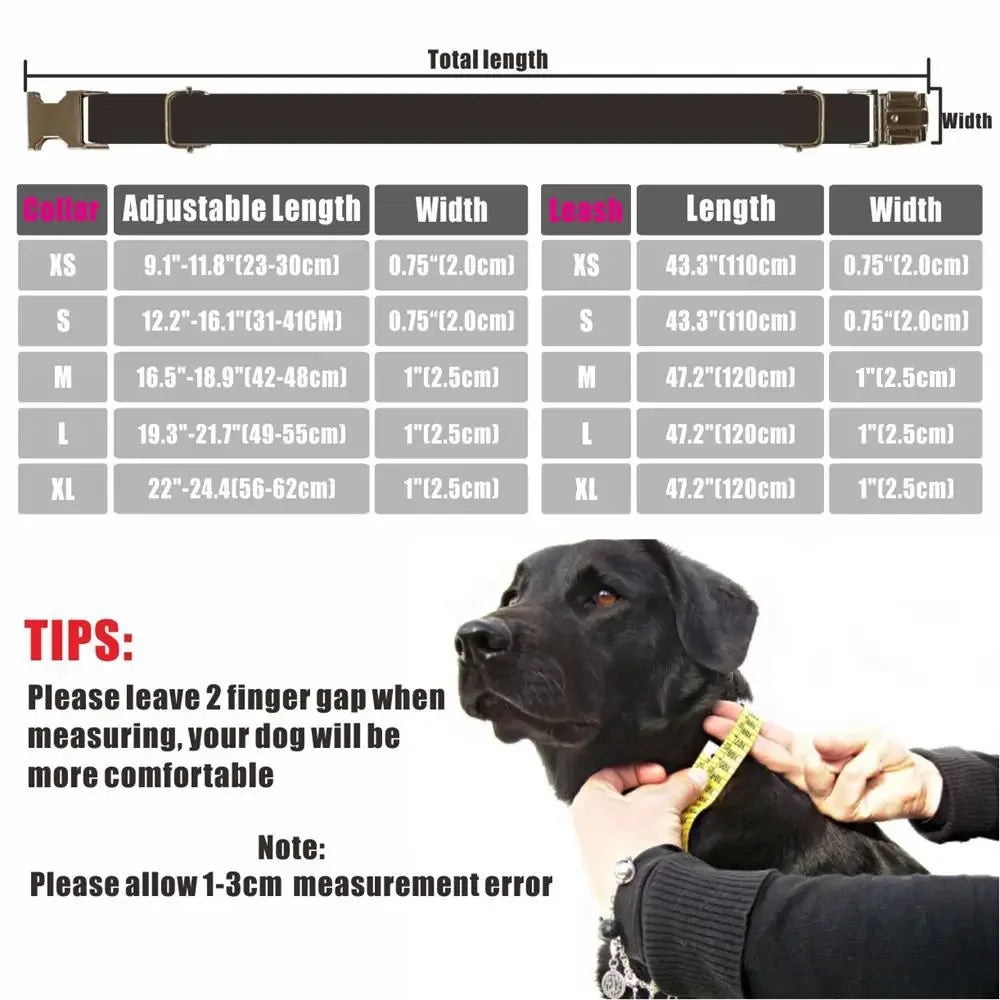 Personalized Pet Collar Customized Nameplate ID Tag Adjustable Blue Yellow Plai Cat Dog Collars Lead Leash
