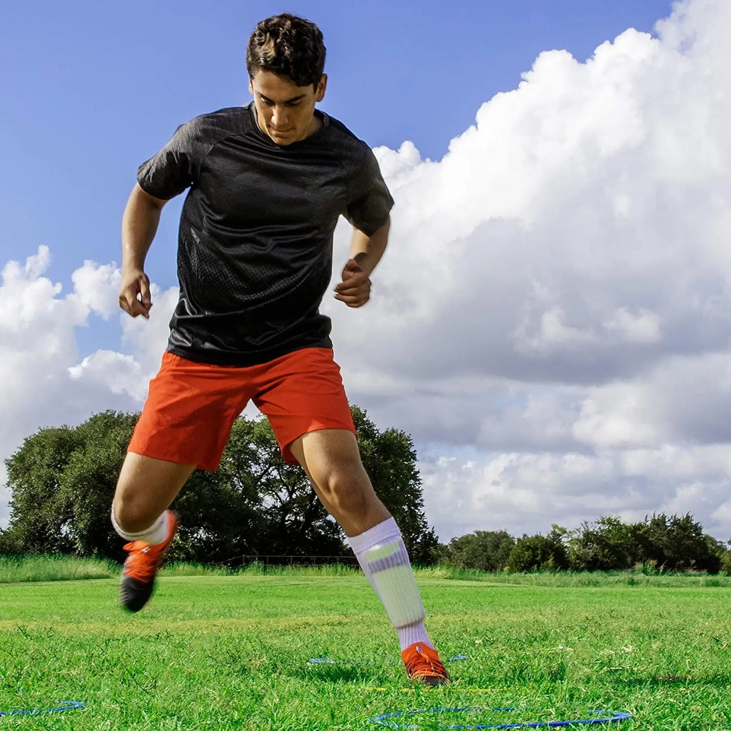 10pcs Durable Agility Training Rings Portable Football Soccer Speed Agility Training Rings Sport futbol Training Equipment
