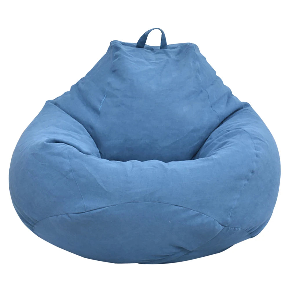 Lazy Sofas Cover Chairs Without Filler Comfortable Adults Bean Bag Chair Couch Living Room Bedroom Home Tatami Lounger Cover