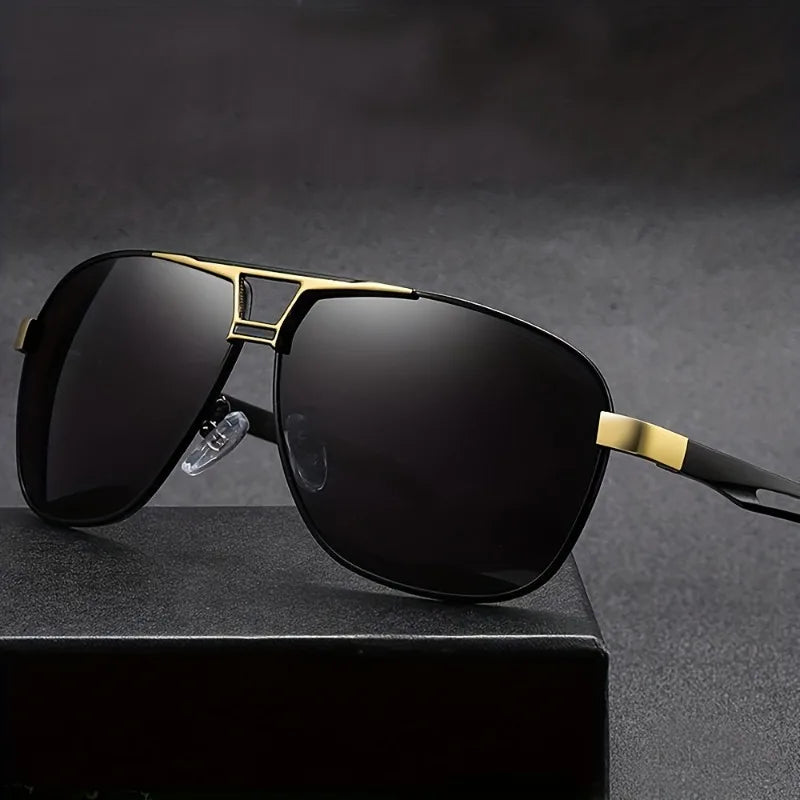 1PCS Unisex Retro Pilot Sunglasses, classic style for daily wear, parties and gifts.