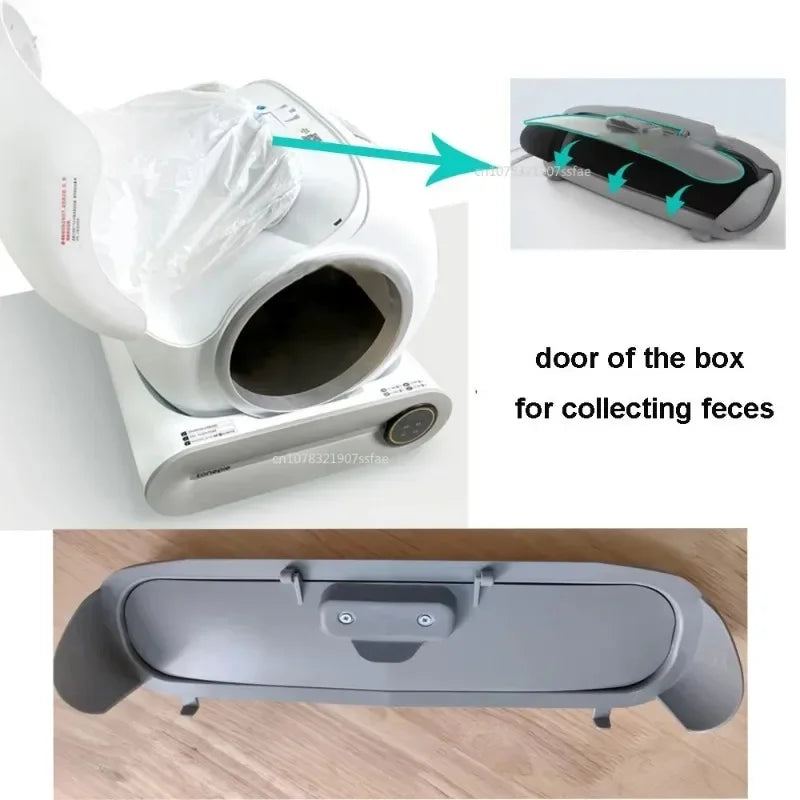 TONEPIE Automatic Cat Litter Box Accessories Bin Door Bottom Capsule Ventilation Screen Filter Mesh Trash Poop Bag LitterTray