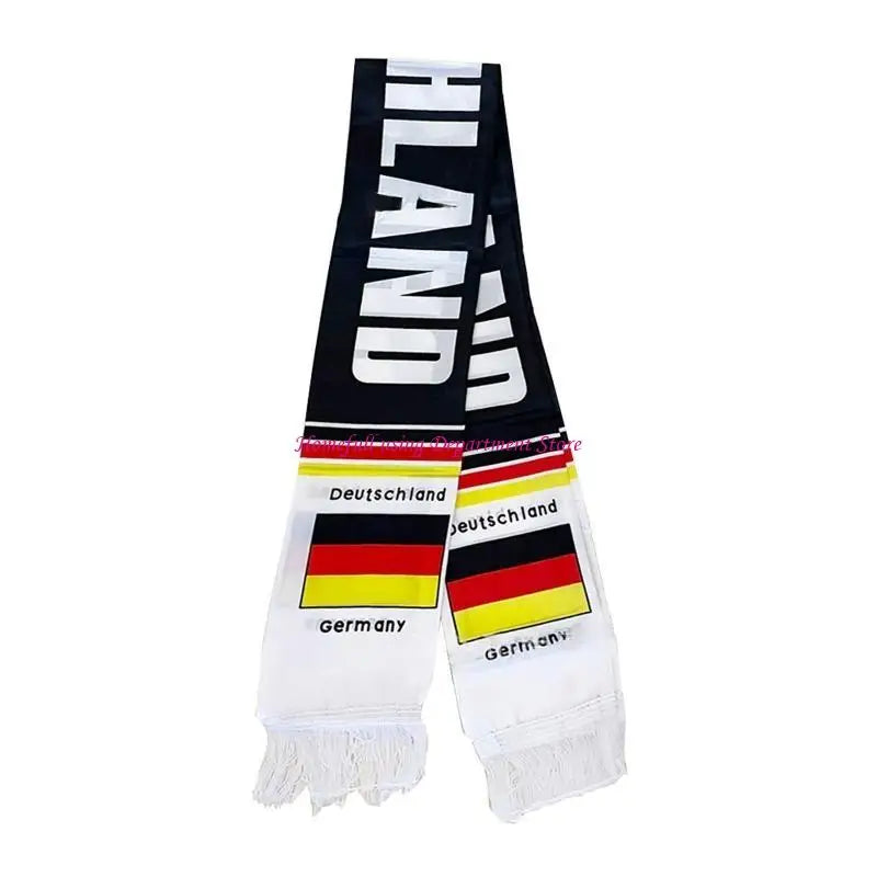 Football Scarf Double-sided Printed Soccer Fan Scarf 15 Countries 5.11x51.18In
