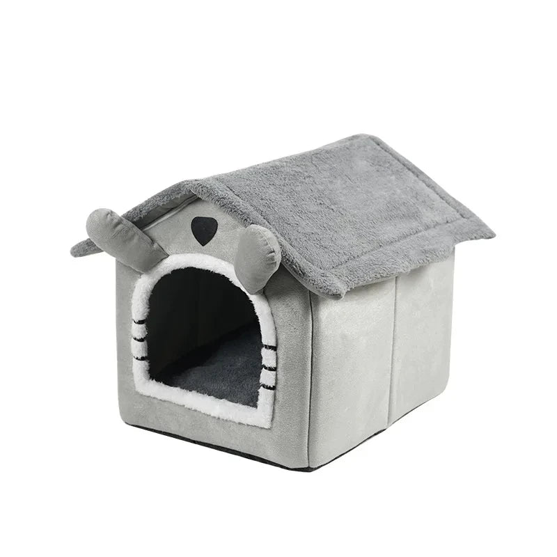 winterIndoor Soft Pet Tent House, Dog Kennel, Cat Bed with Removable Pad, Warm, Small Medium and Large Pets