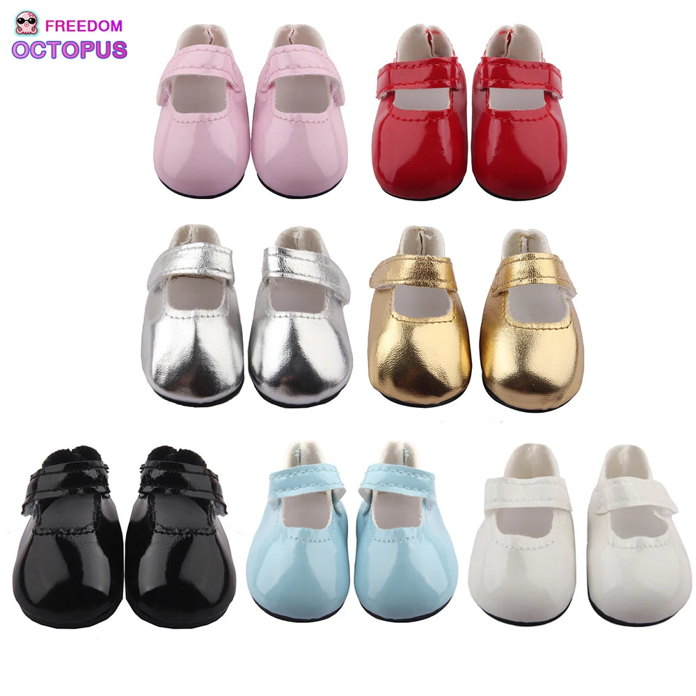 5.5cm Lovely Bow Doll Shoes For 14 Inch American& EXO Doll 1/6 New Mini Shoes Boots Accessories For 32-33 Russia DIY Doll,Nancy